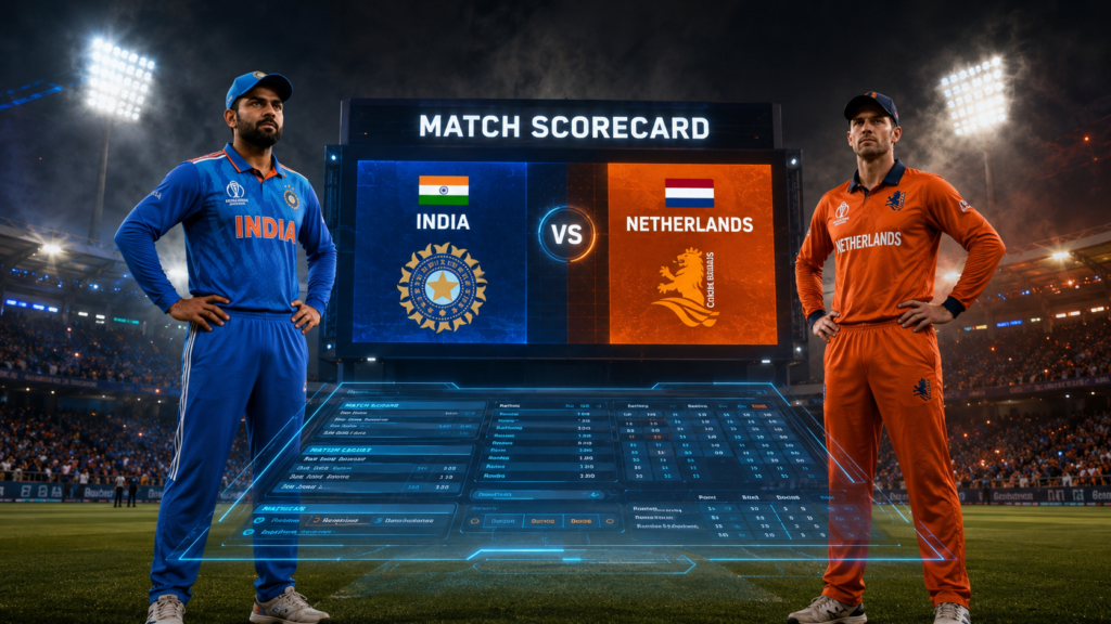 India National Cricket Team Vs Netherlands National Cricket Team Match Scorecard