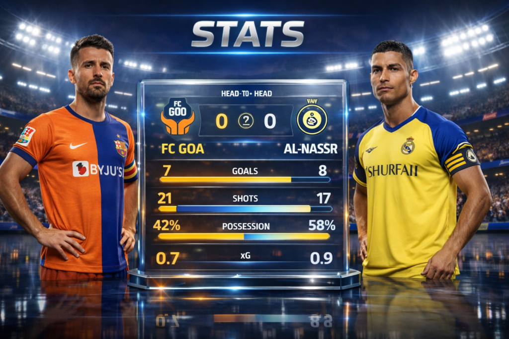 FC Goa Vs Al-Nassr Stats