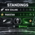 New Zealand National Cricket Team Vs Pakistan National Cricket Team Standings
