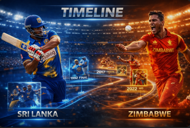 Sri Lanka National Cricket Team Vs Zimbabwe National Cricket Team Timeline