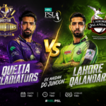 Quetta Gladiators Vs Lahore Qalandars Match Scorecard