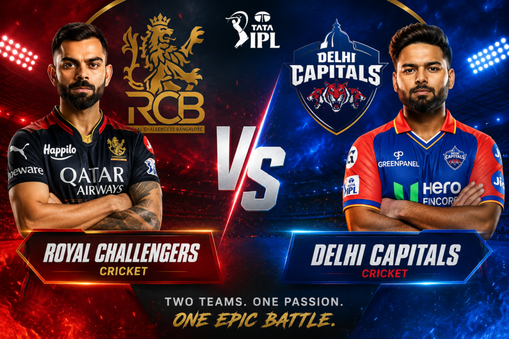 royal challengers cricket vs delhi capitals cricket matches