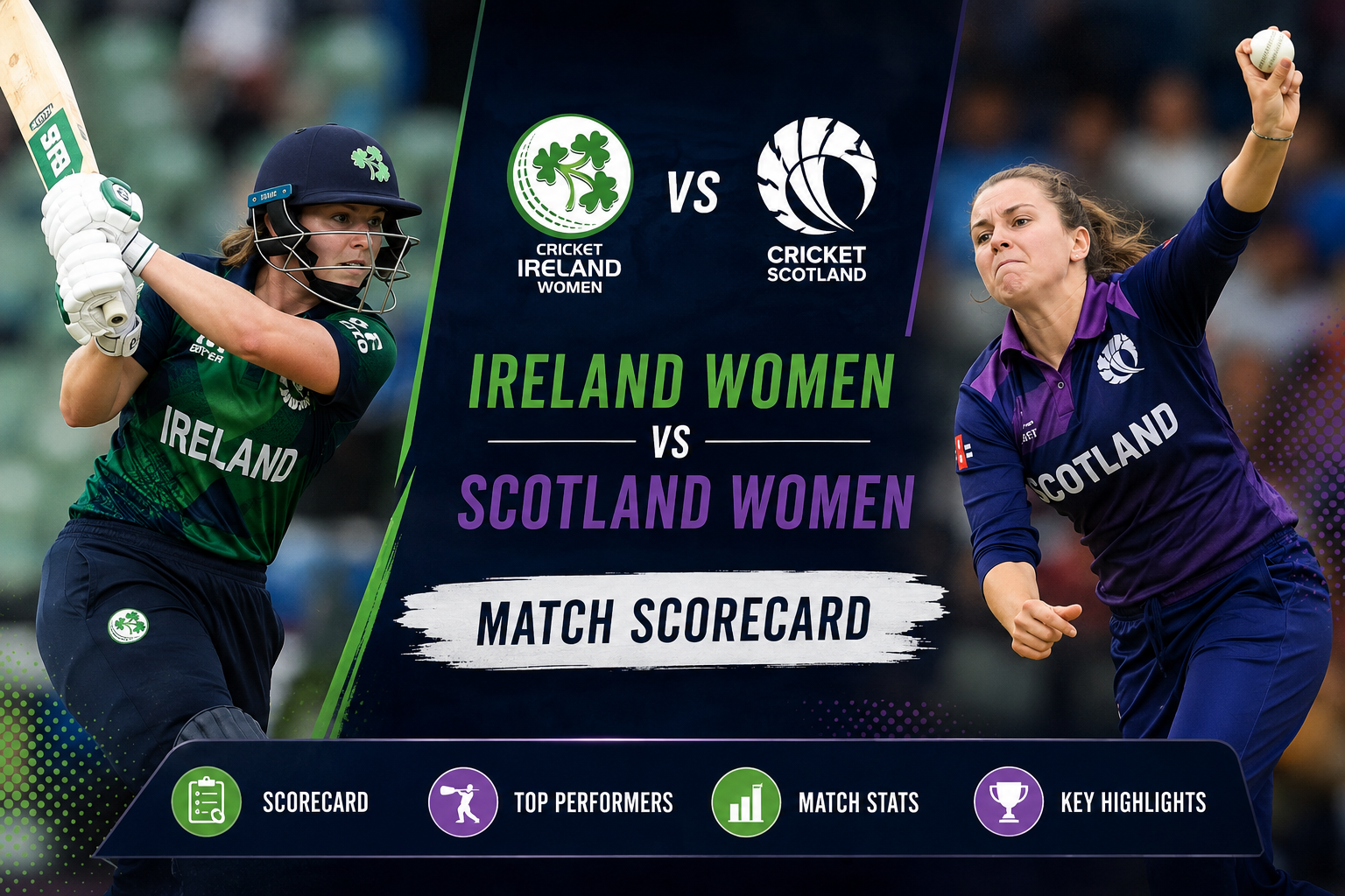 Ireland Women vs Scotland Women Match Scorecard